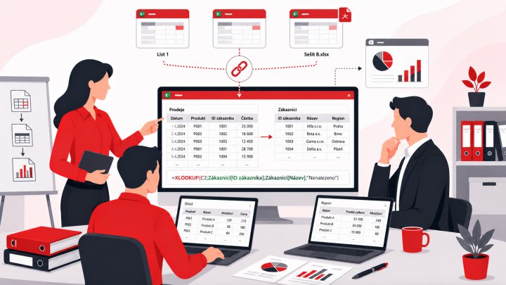 MS Excel – propojování tabulek